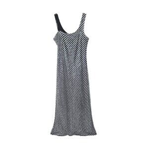 Dalia Dress Womens Medium Vintage Maxi Long Sleeveless Sequin Y2K Zip Lined